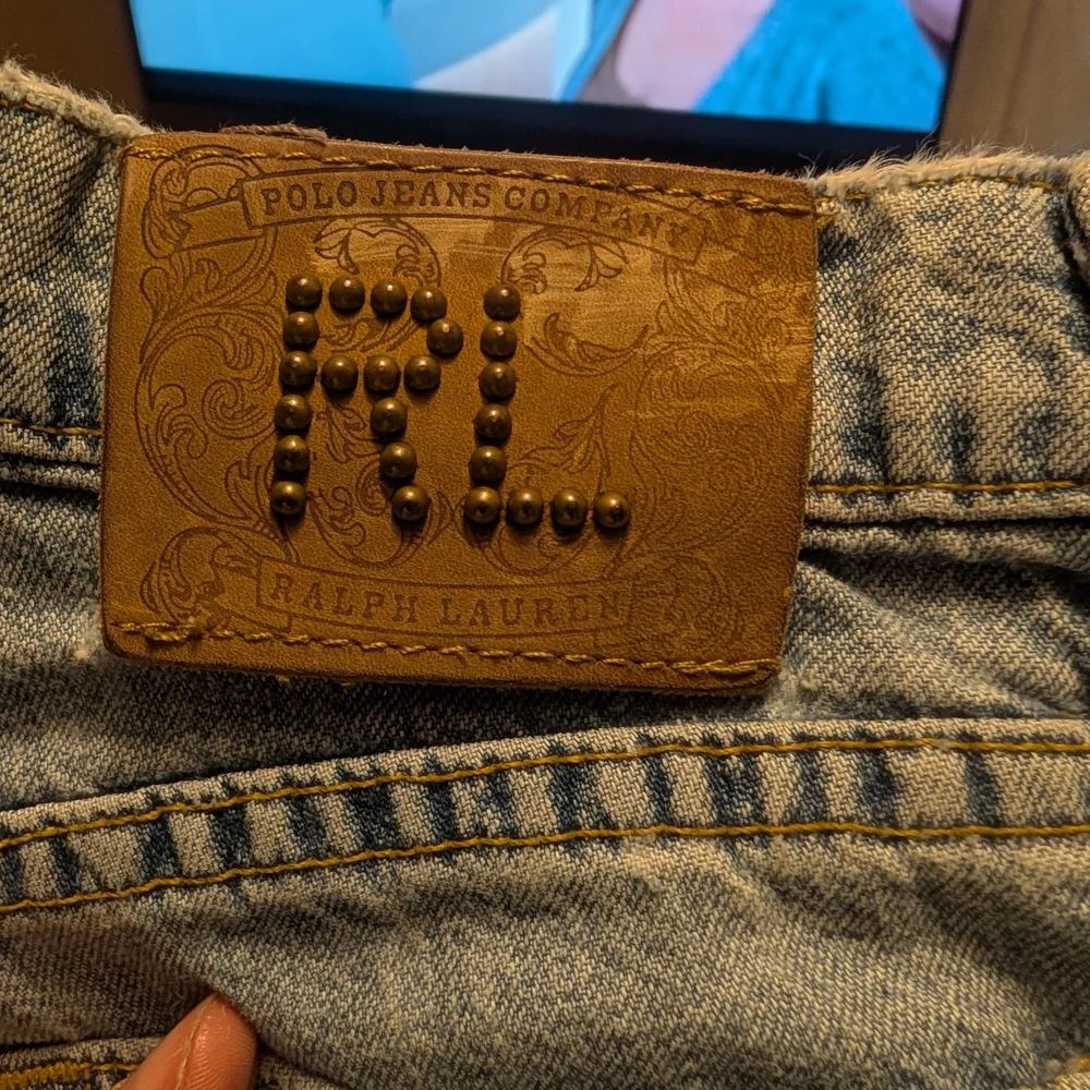 Vintage Ralph Lauren Women's Light Blue Straight Leg Jeans - Picture 2 of 5